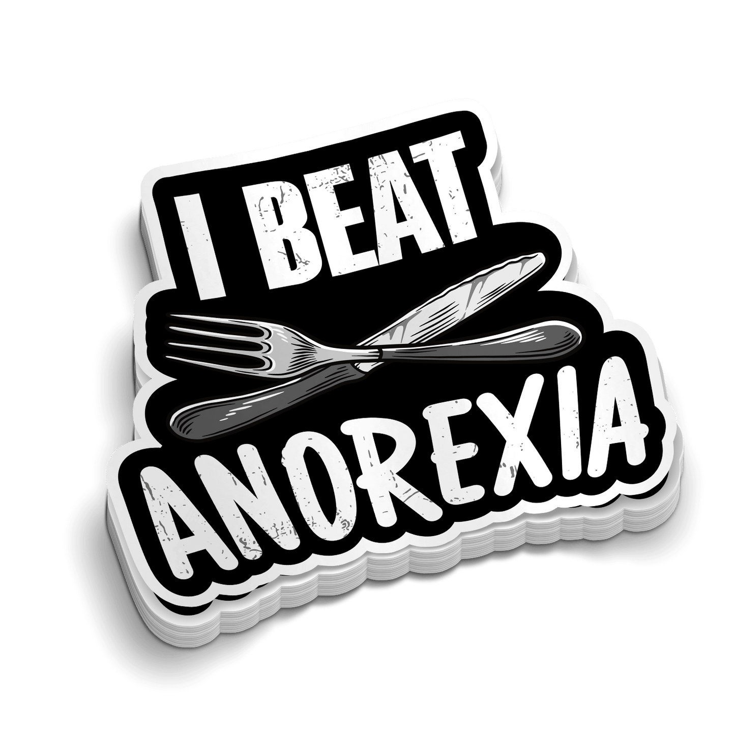 Beat Anorexia Hard Hat Decal
