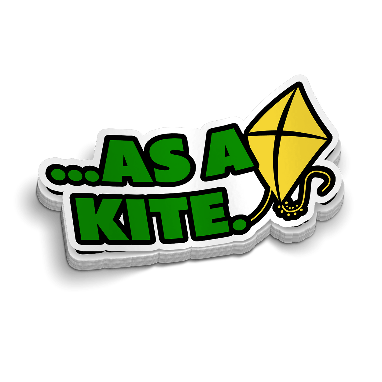 As A Kite Hard Hat Decal