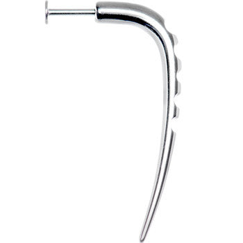 14G Stainless Steel CARVED HOOK Labret - 3/8