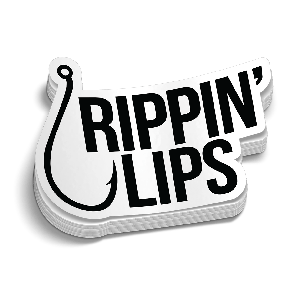 Rippin' Lips Hard Hat Decal