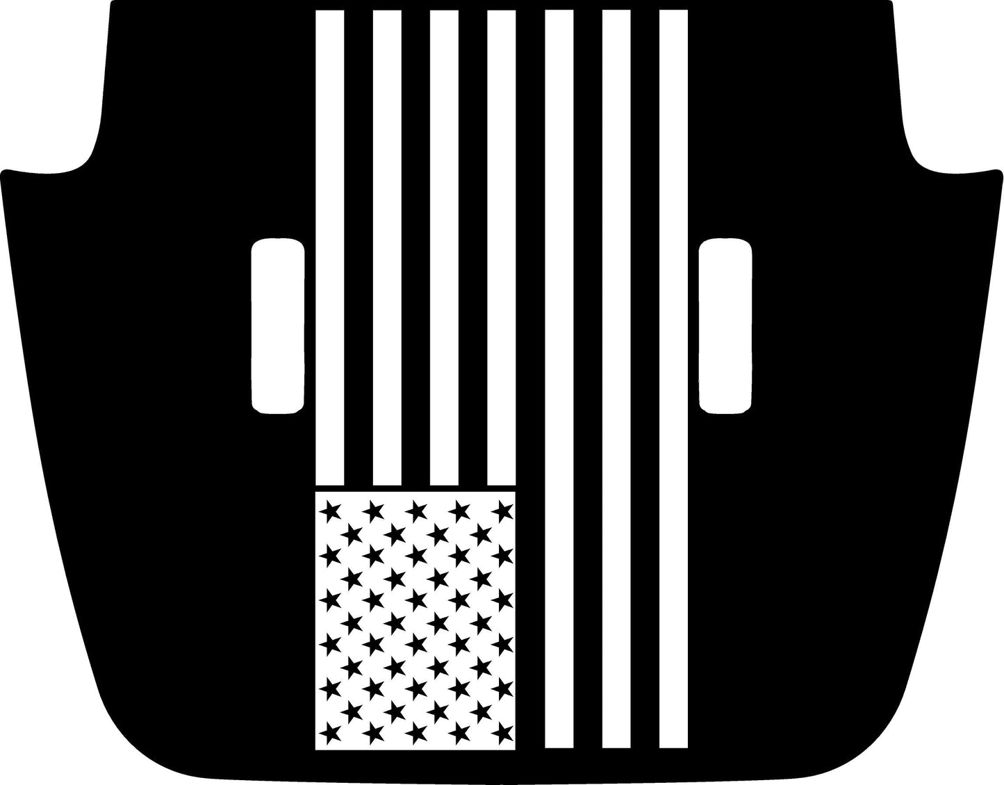 Hood "Flag" Decal Cover for 2018-2021 Jeep Gladiator