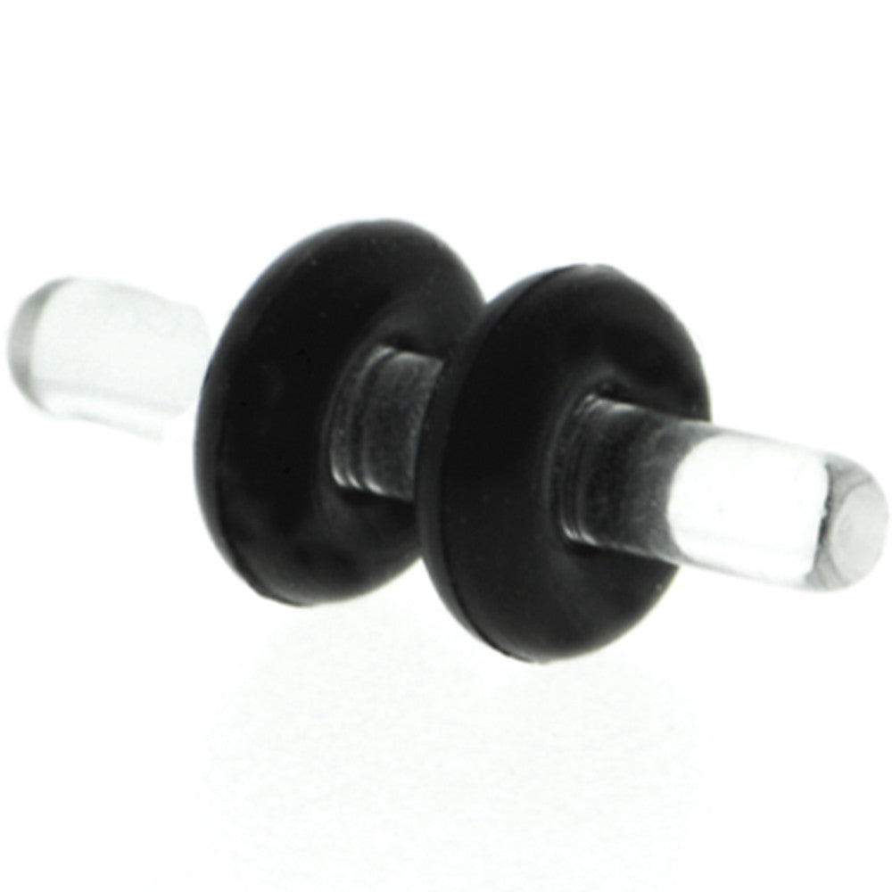 14G Clear Acrylic Plug