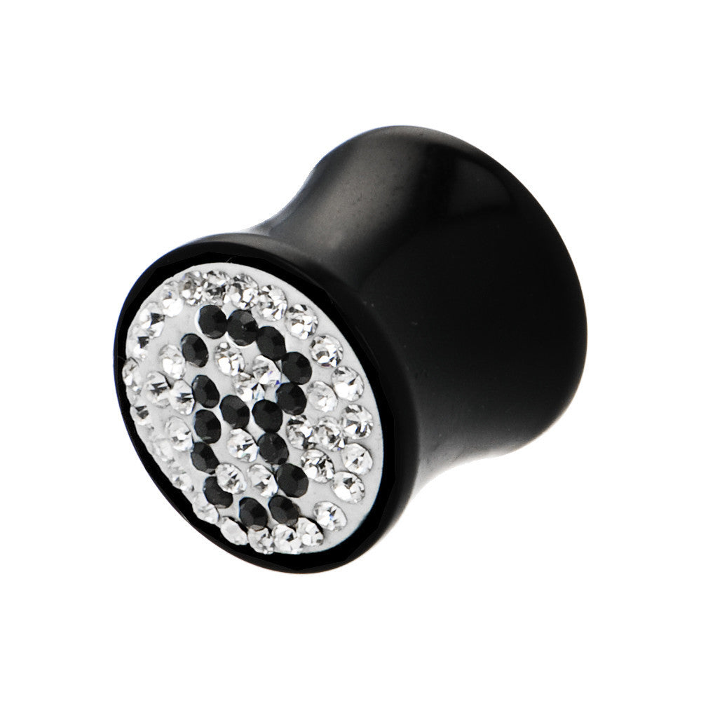 9/16G Crystal 8 Ball Saddle Plug