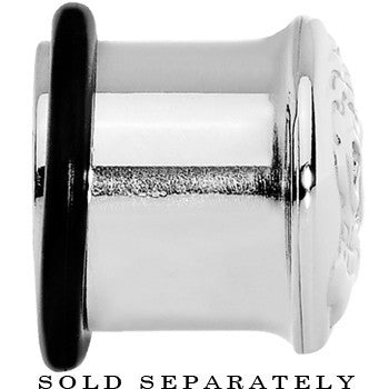 1/2 Stainless Steel Single Flare Skull Plug