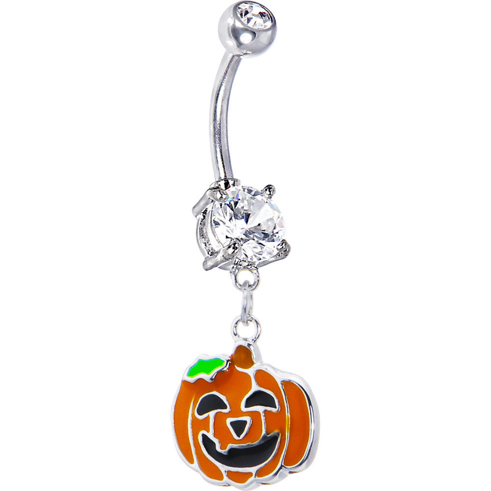 Happy Jackolantern Belly Ring