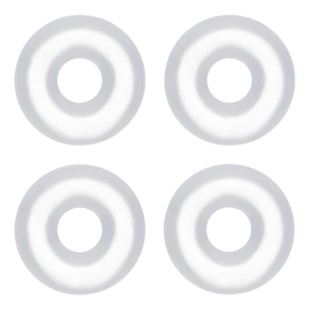 12G Clear Rubber O-Ring 4-Pack