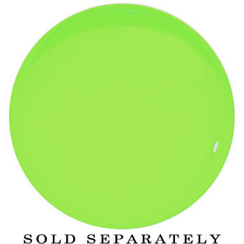 18mm Green Neon Glitter Saddle Plug