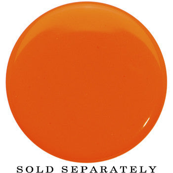 24mm Orange Neon Glitter Saddle Plug