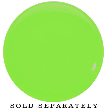 28mm Green Neon Glitter Saddle Plug