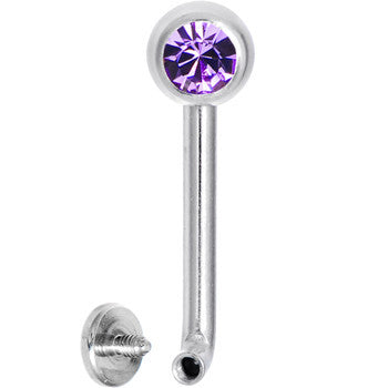 14G 5mmTanzanite Gem Vertical Hood Piercing -1/2 2.5mm Rise