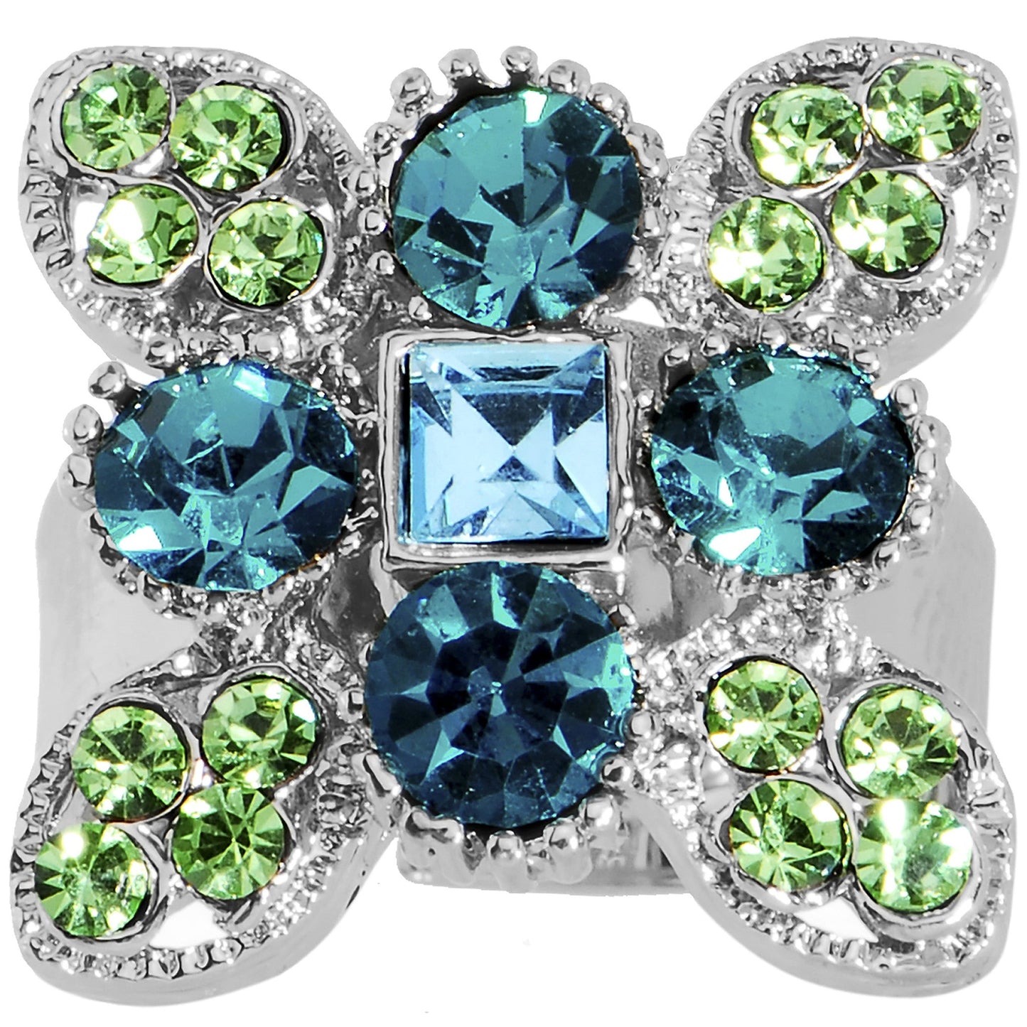 Aquamarine Beauty Adjustable Ring