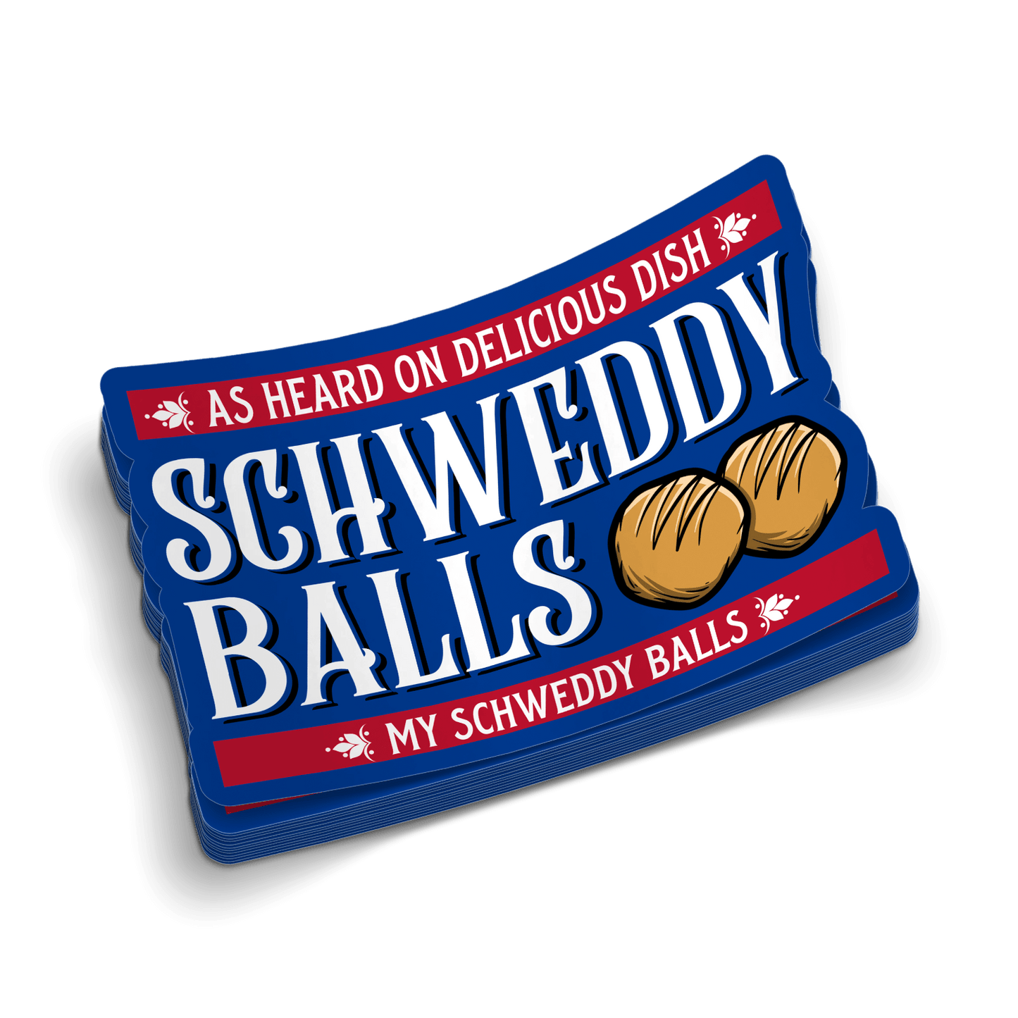 Schweddy Balls - Hard Hat Decal