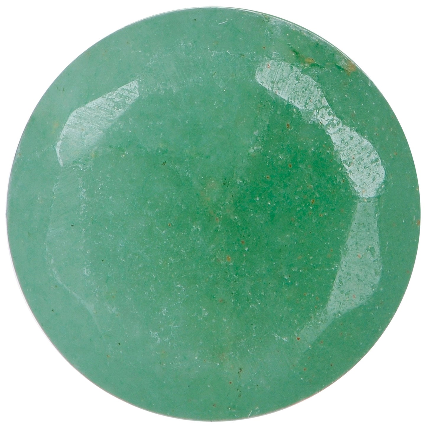 00G Green Aventurine Natural Stone Faceted Saddle Plug Set