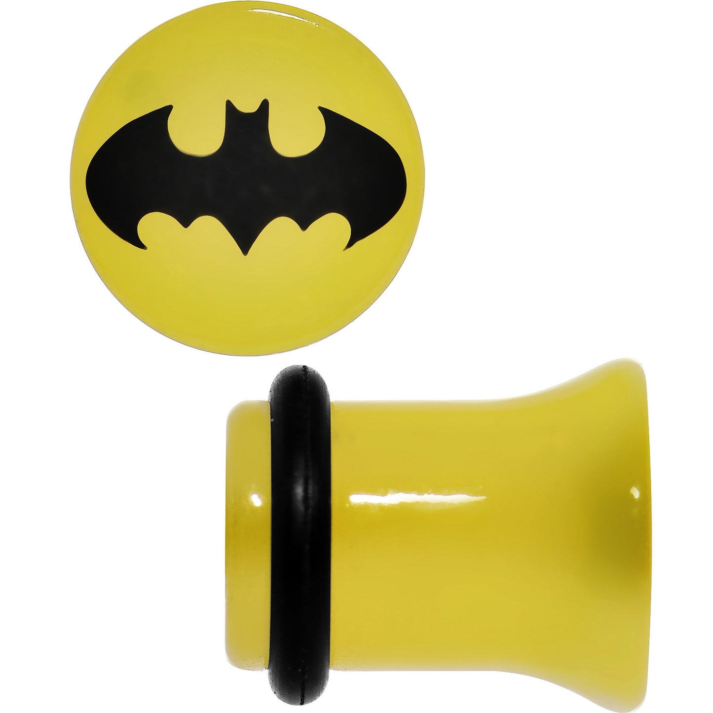 0G Officially Licensed Batman Yellow Single Flare Plug Set