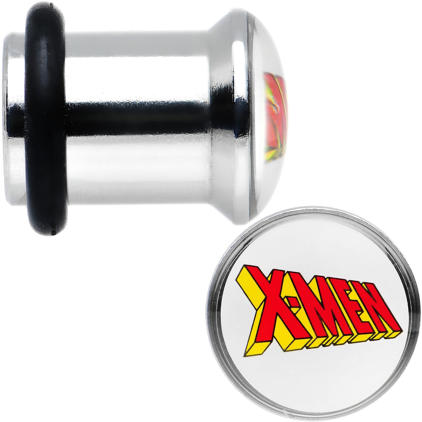 0G Licensed X-Men Single Flare Steel Tunnel Plugs Set