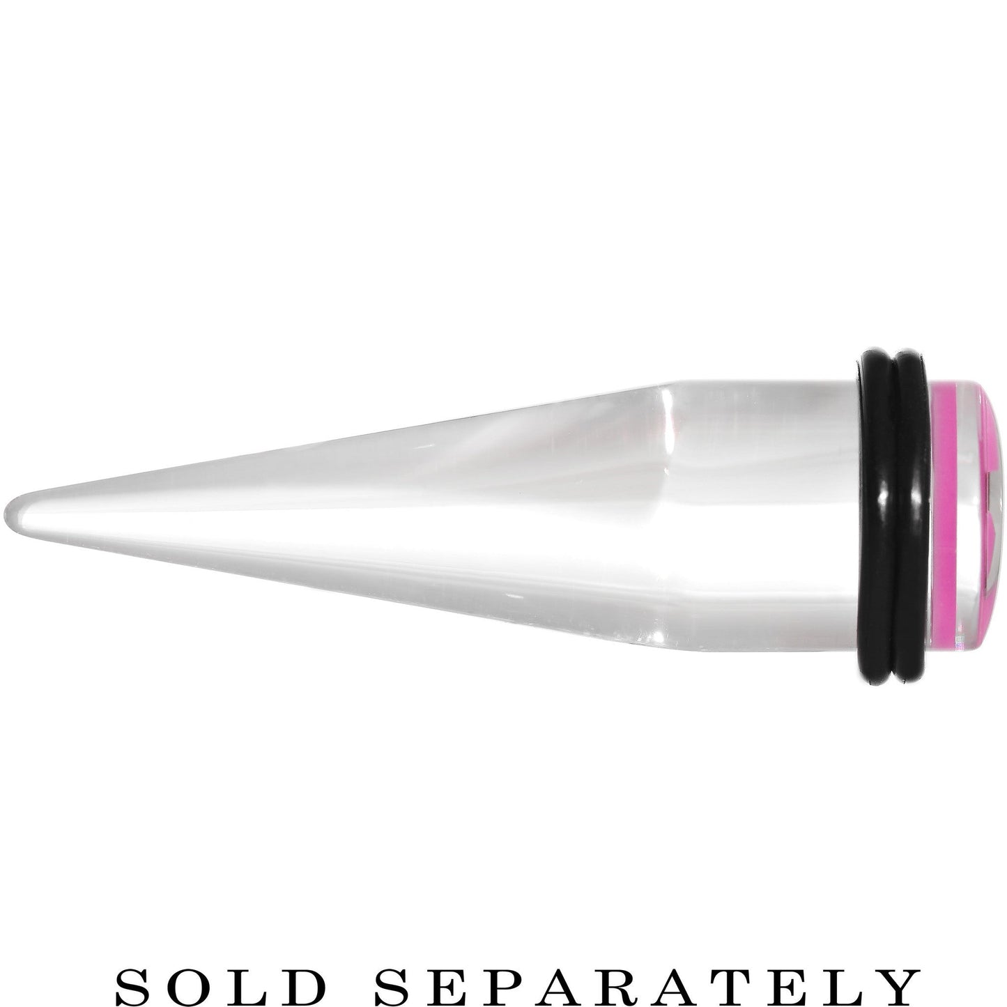 9/16 Clear Pink Acrylic Wish on a Star Taper