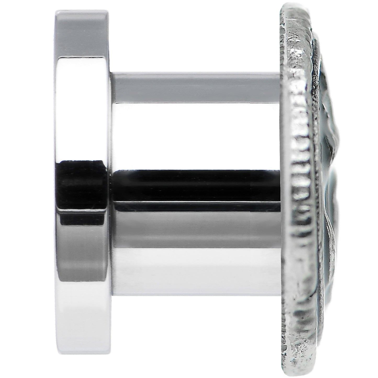 0G Stainless Steel Vintage Nautical Anchor Screw Fit Plug