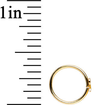 20G 5/16 Gold IP Girly Bow Nose Hoop