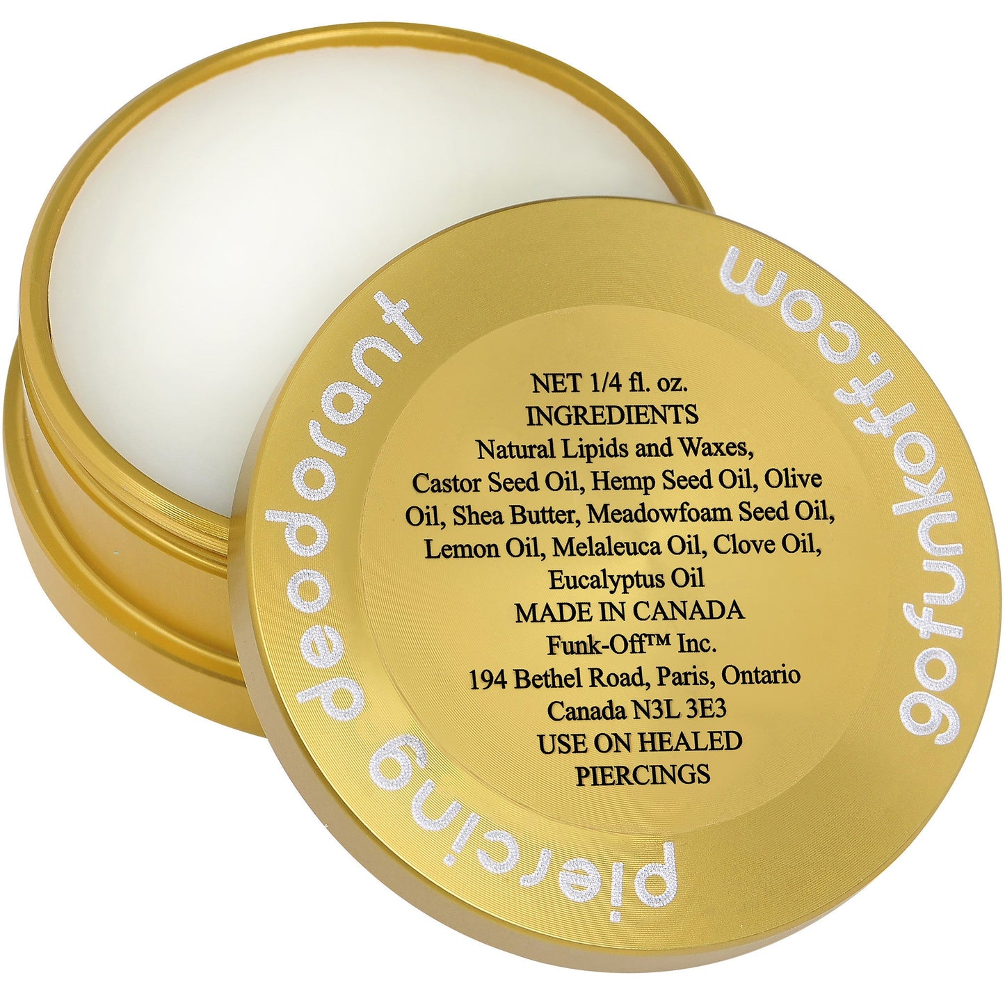 Clear Gem Yellow Funk-Off Piercing Deodorant