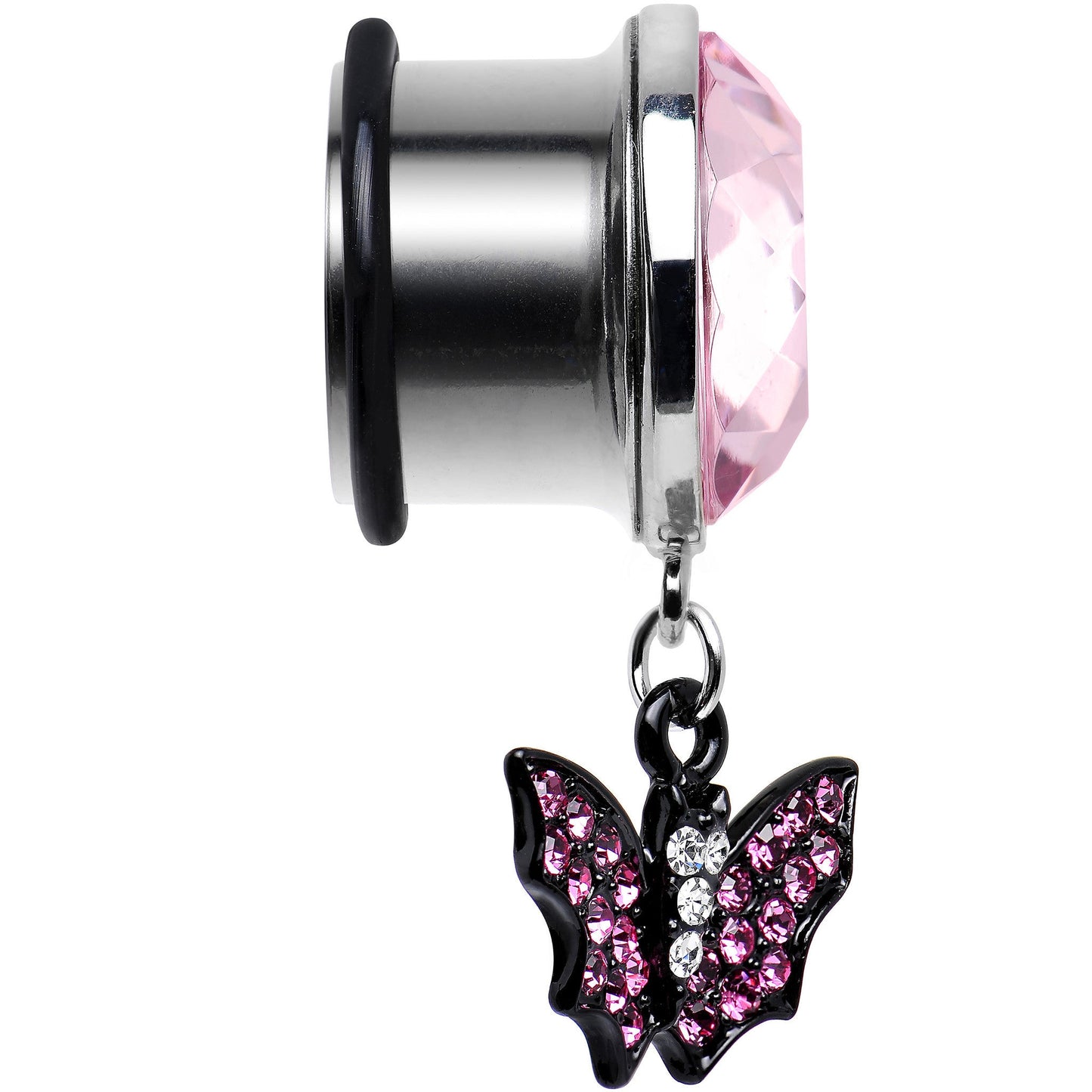 5/8 Pink Gem Night Belongs to the Bat Steel Plug