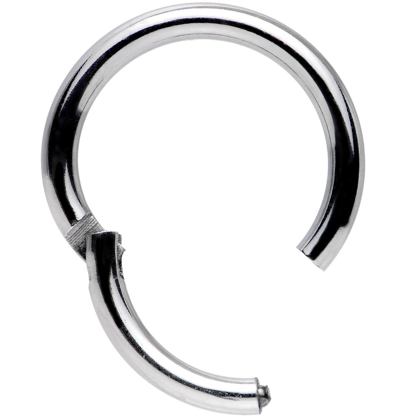 14G 3/8 Stainless Steel Hinged Segment Ring