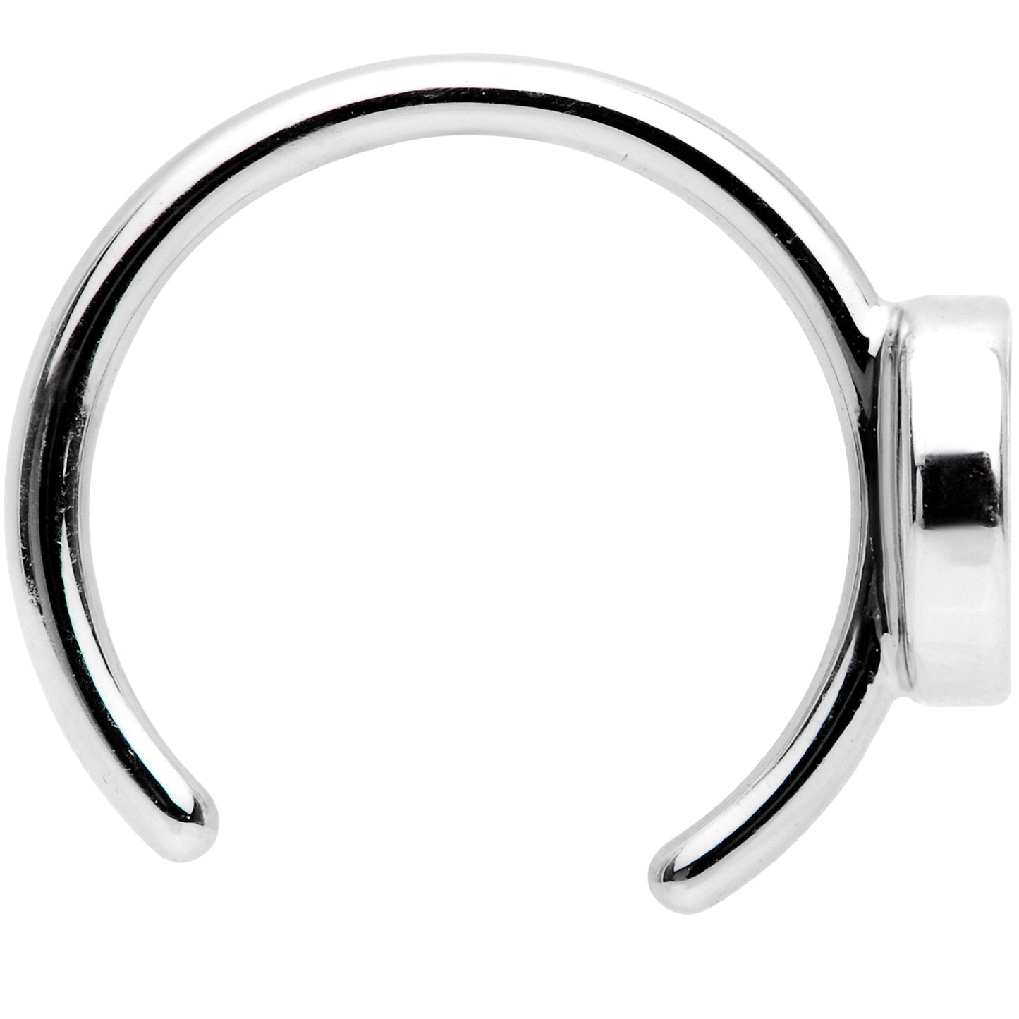 Black Crescent Moon and Star Non Pierced Ear Cuff