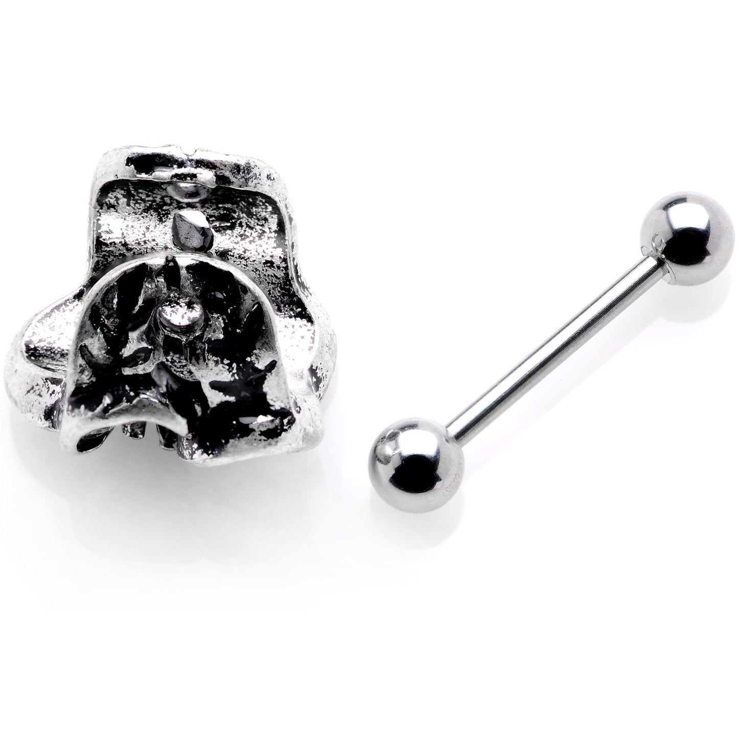 16G 1/2 Blooming Tropical Flower Cuff Cartilage Earring