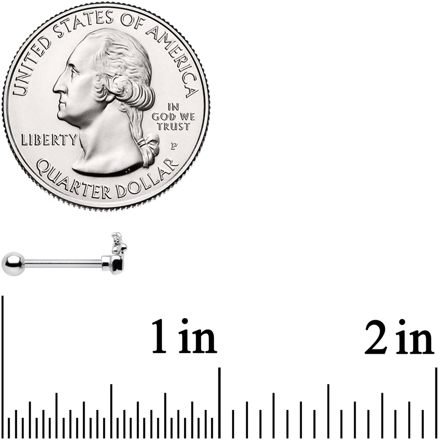 16G 5/16 Halloween Spider Cartilage Tragus Earring