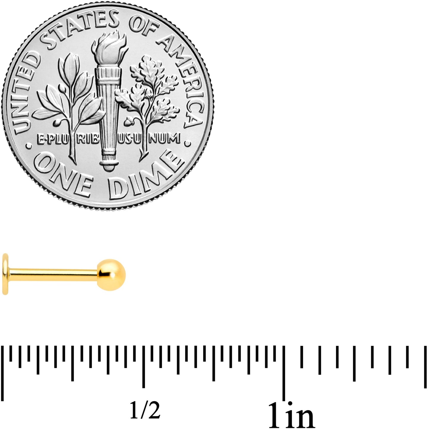 16G 5/16 Clear CZ Gem Gold Tone Stars Labret Tragus Set of 3