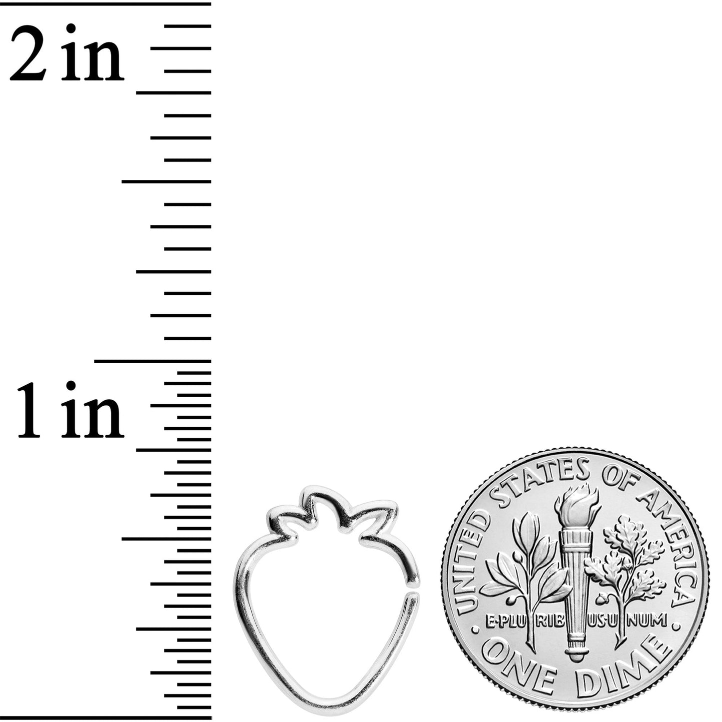 16G 5/16 Fruit Strawberry Closure Ring