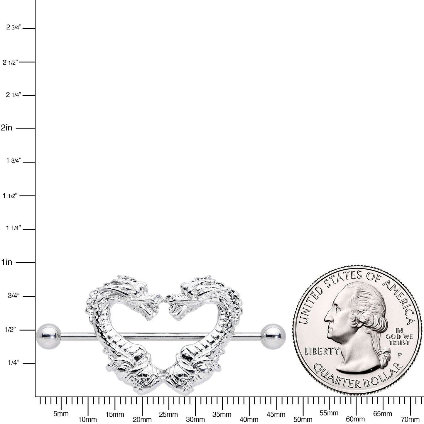 14G 13/16 Dragons Heart Nipple Shield Set