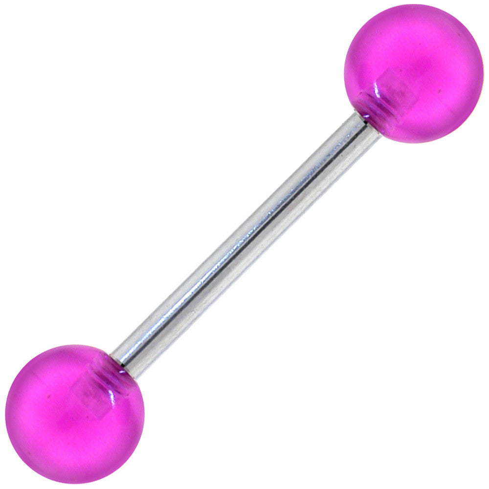 Barbell - MAGENTA MAGIC Tongue Ring
