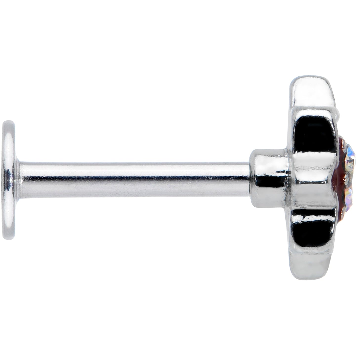 16G 5/16 Aurora Gem Poinsettia Flower Festive Labret Monroe Tragus