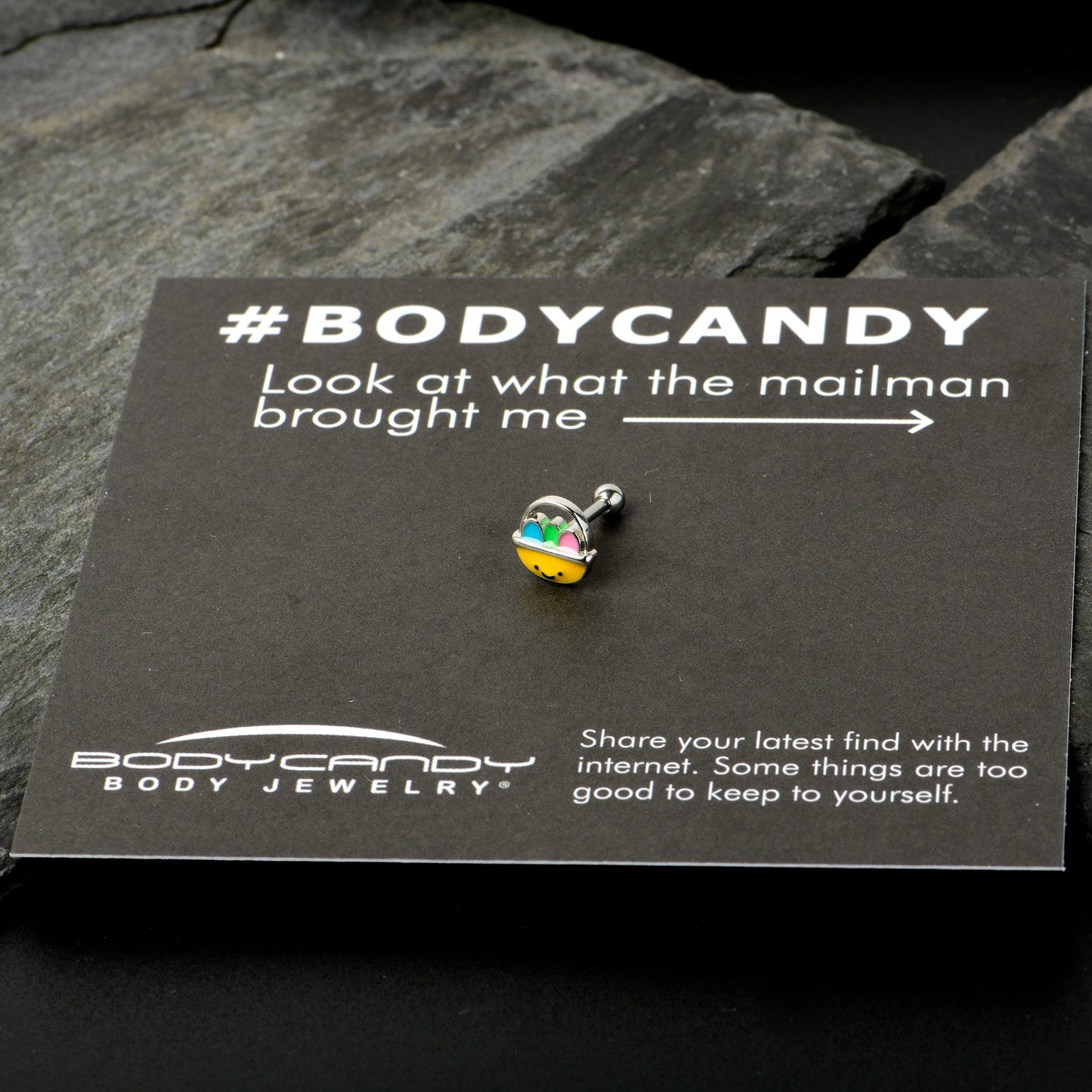 16G 5/16 Celebration Easter Basket Cartilage Tragus Earring