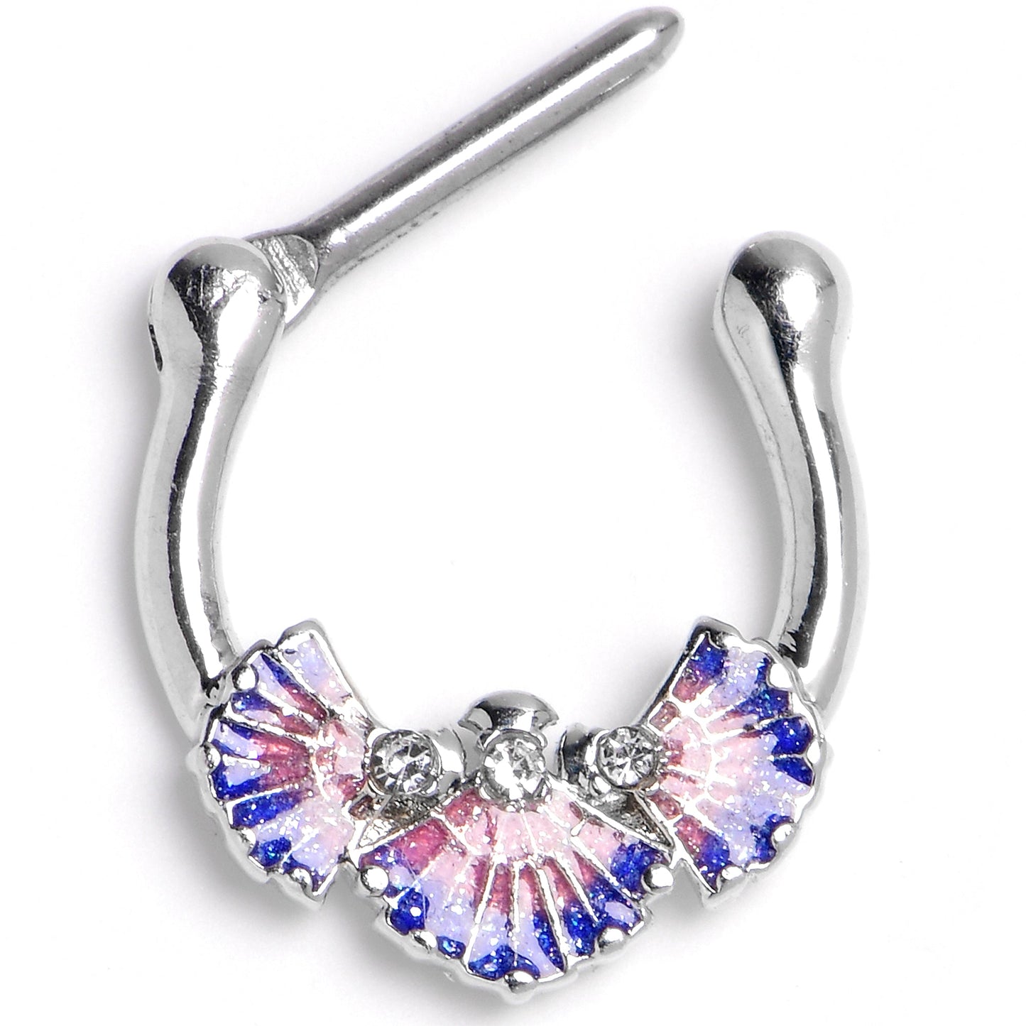 16G 5/16 Mesmerizing Ocean Magic Sea Shells Septum Clicker