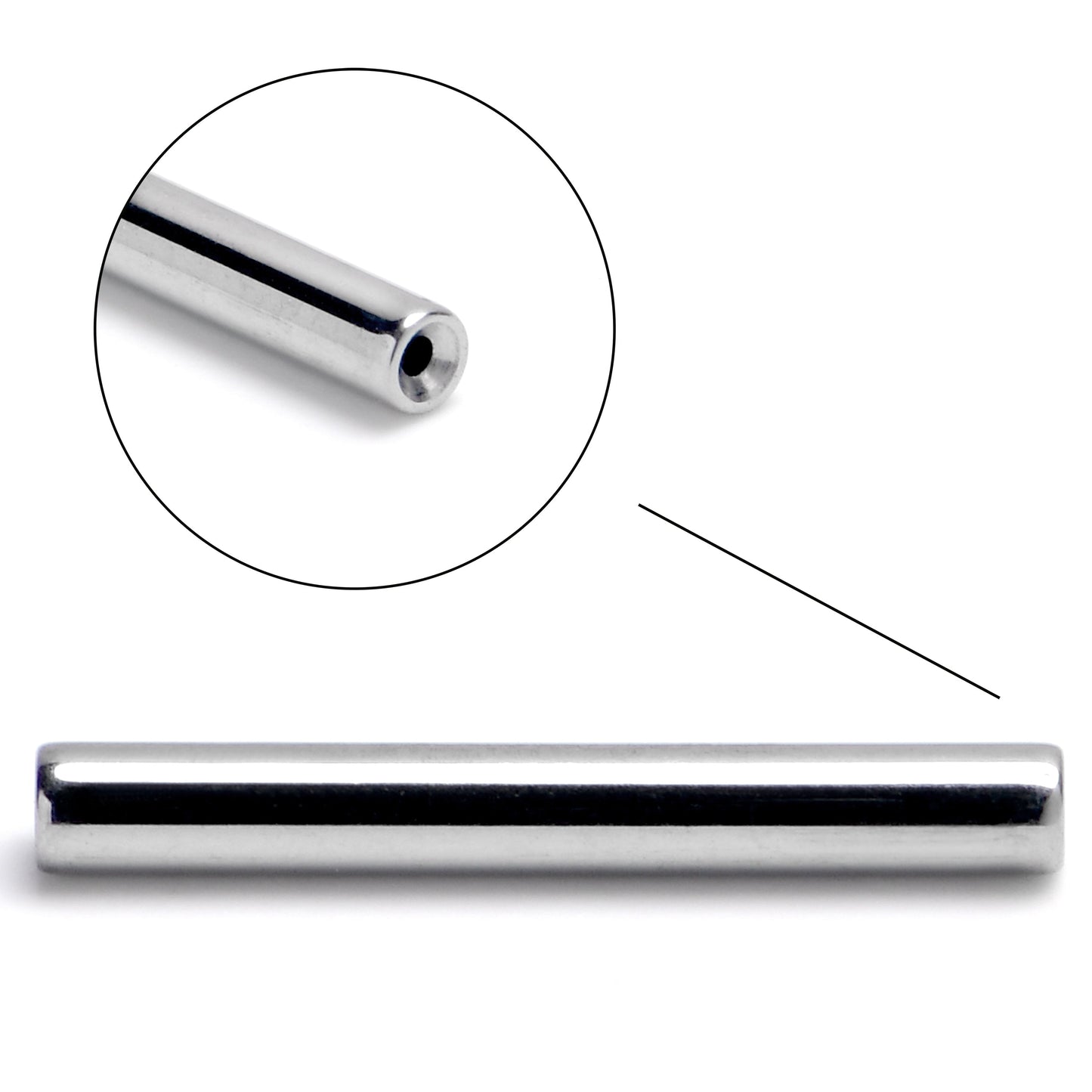 14G 1/2 ASTM F-136 Implant Grade Titanium Threadless Replacement Barbell