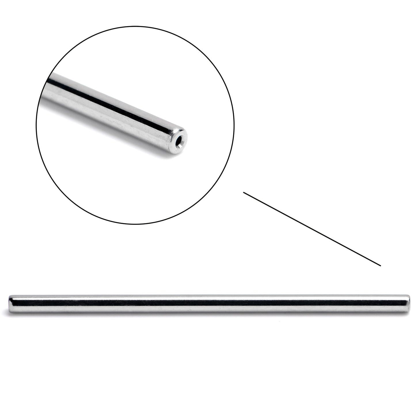 14G 35mm ASTM F-136 Implant Grade Titanium Threadless Replacement Barbell