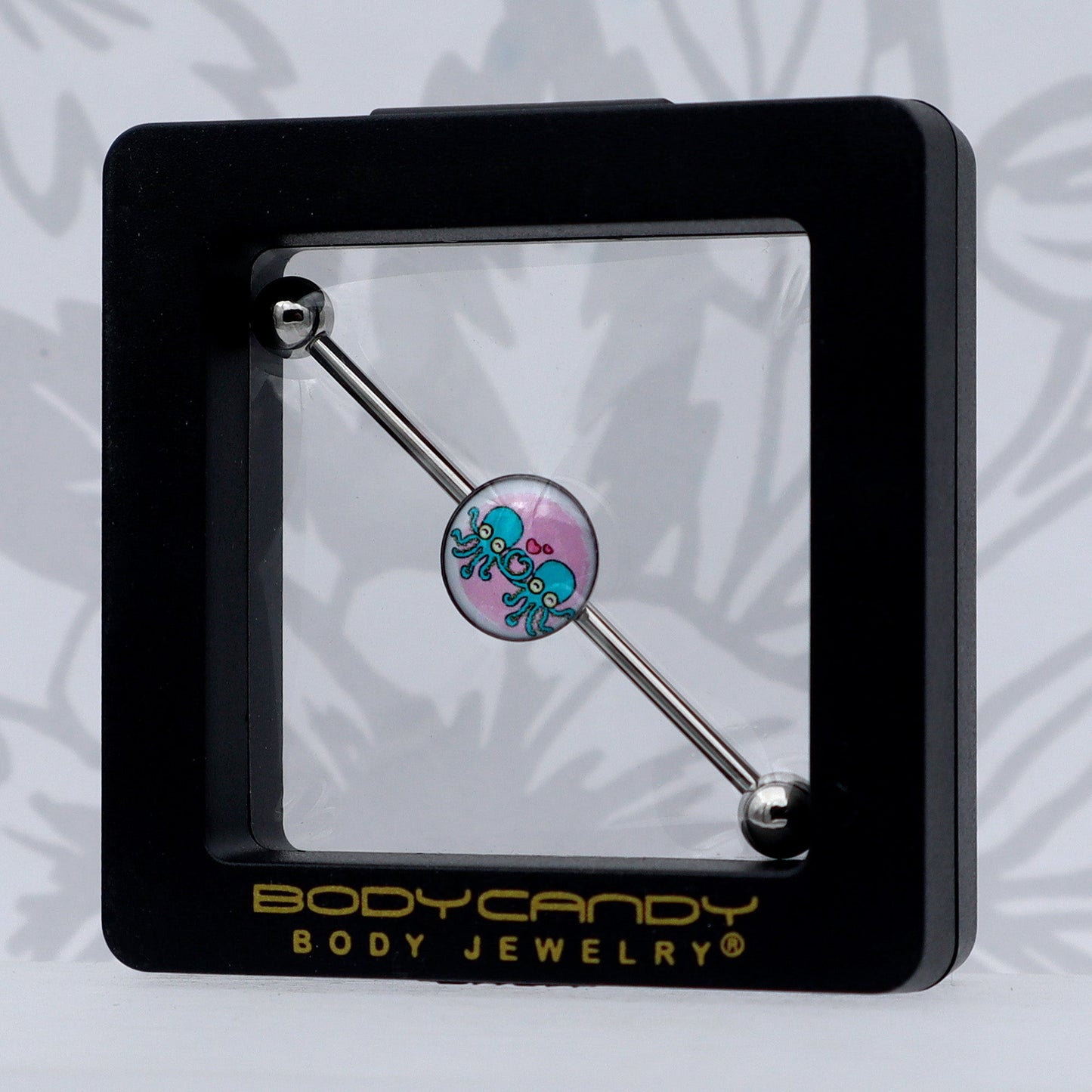 14G Loving Octopus Duo Industrial Barbell 38mm