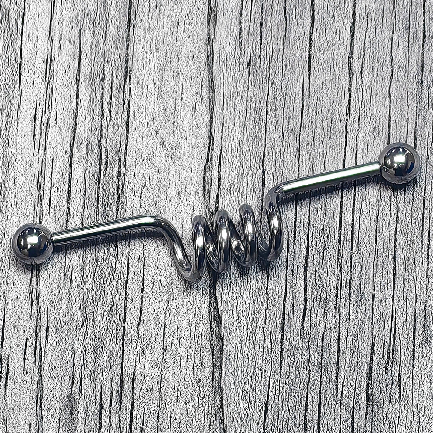 14G Internally Threaded Coil Project Bar 38mm