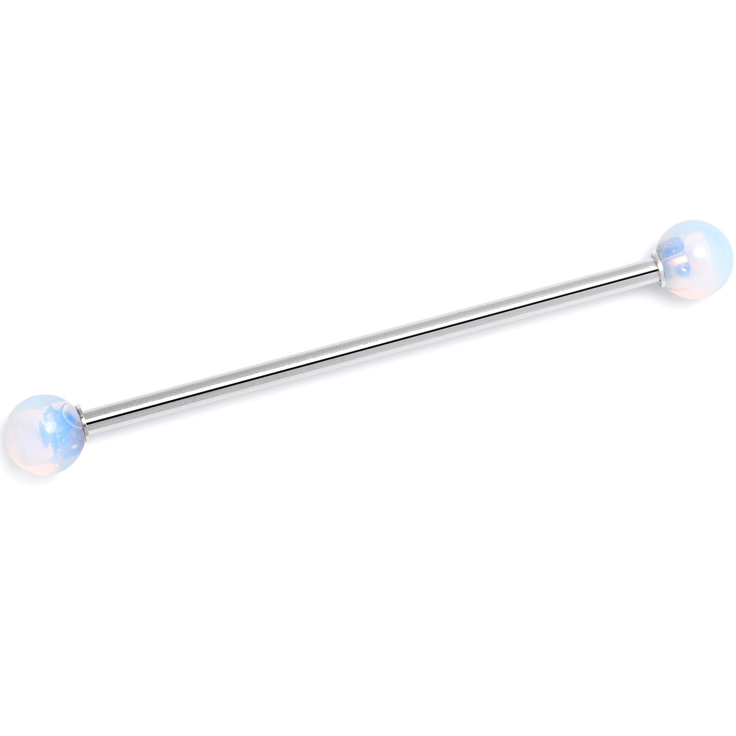 14G Opalite Natural Stone Industrial Barbell 38mm
