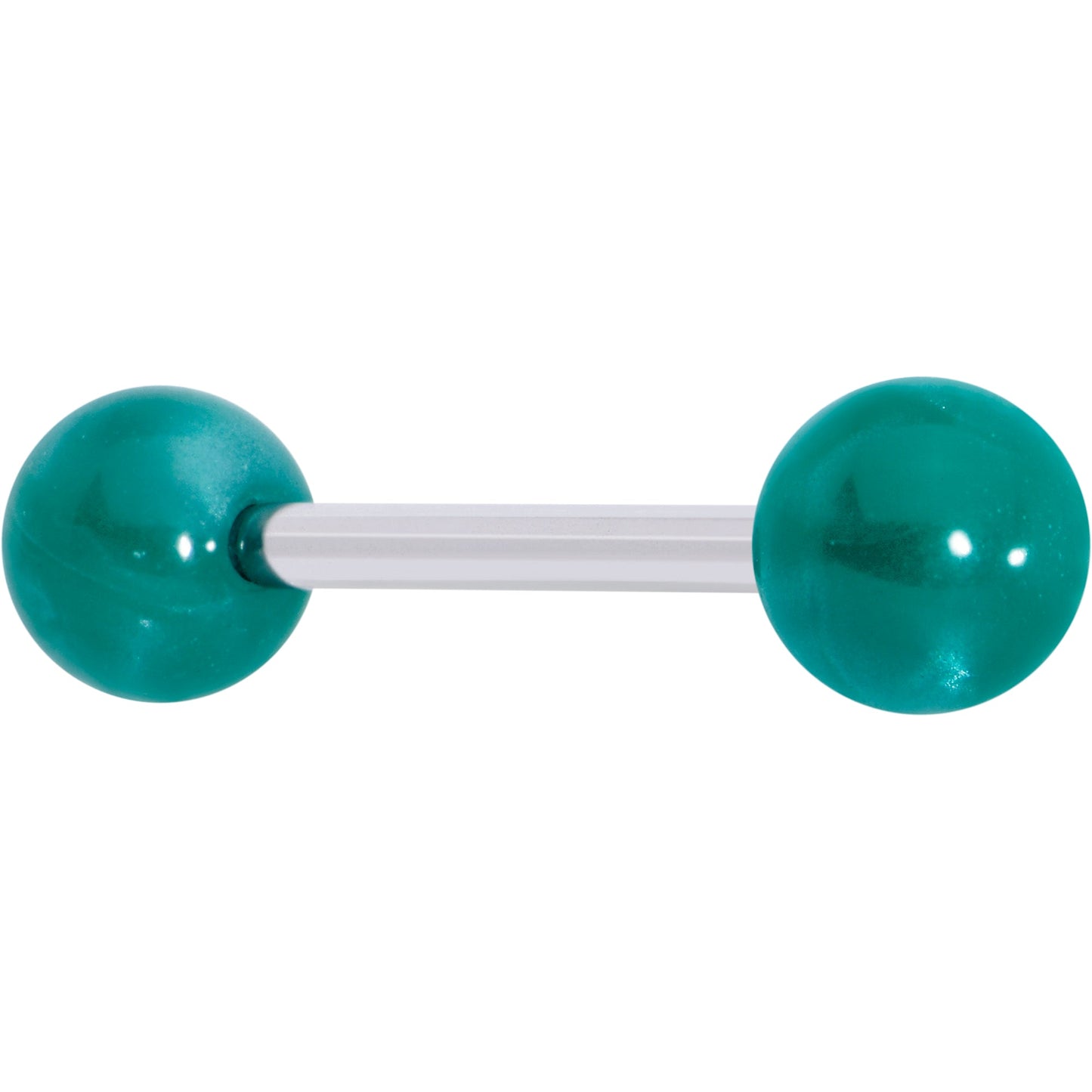 Color Acrylic Ball Tongue Ring Surgical Steel Barbell