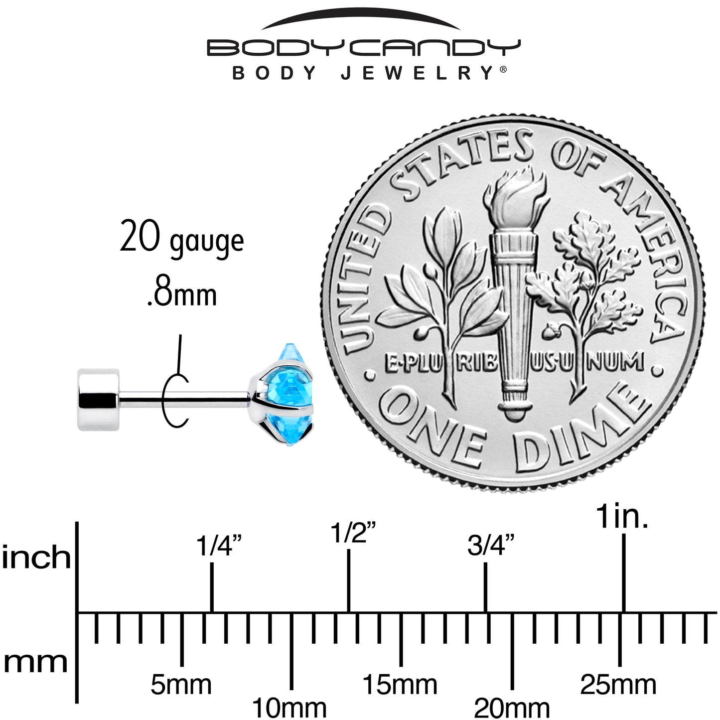 Blue Star CZ Flat Back Stud Earrings - 3 Pairs