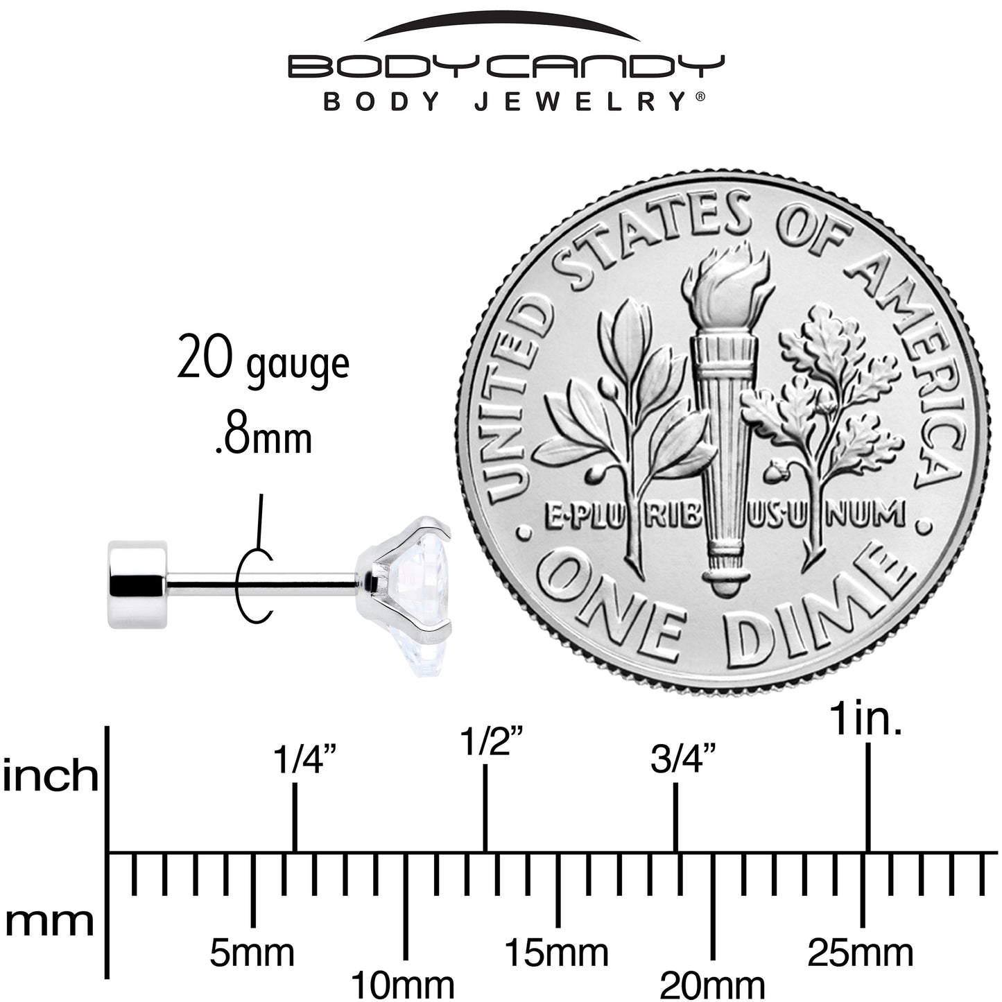 Clear Heart CZ Flat Back Stud Earrings - 3 Pairs