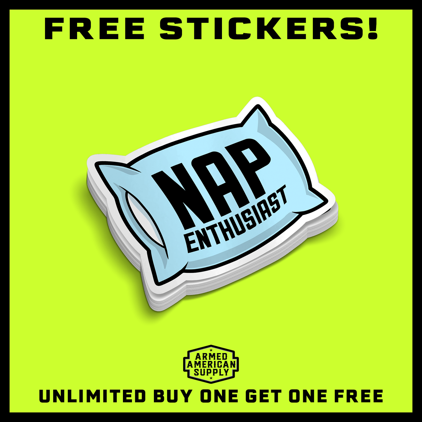 Nap Enthusiast - Hard Hat Decal