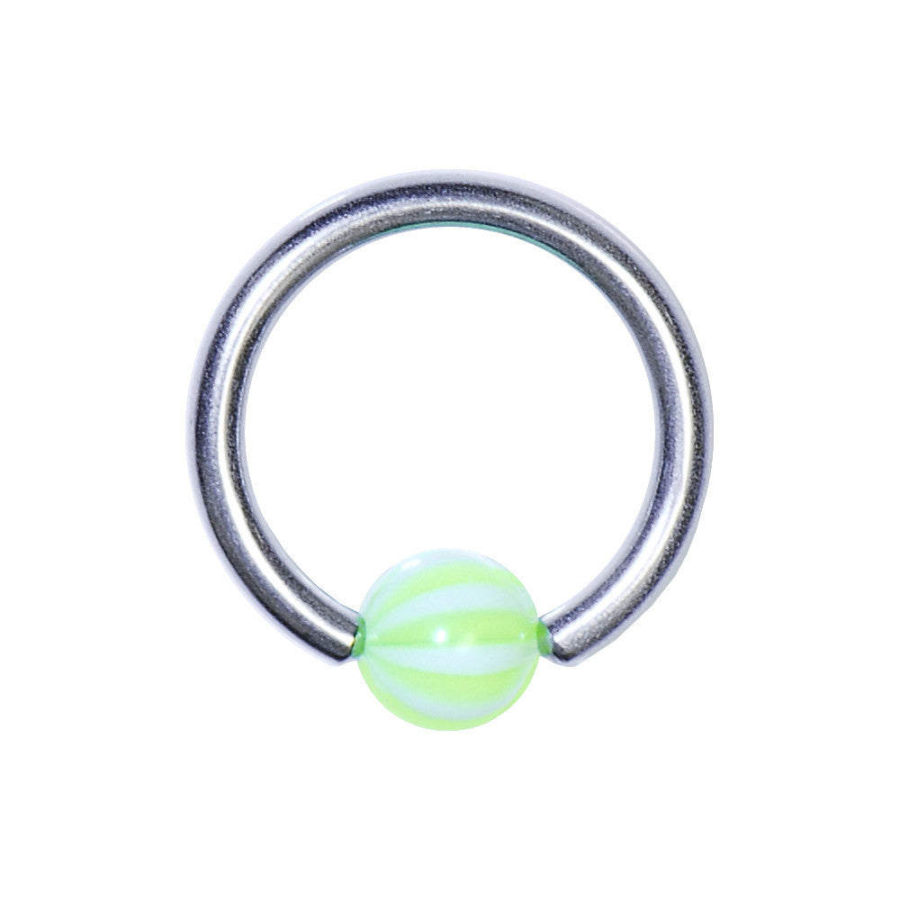 14G 3/8 Limon Beach Ball BCR Captive Ring