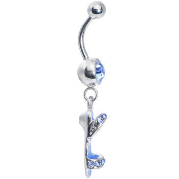 Blue Gem Beach Sandal Belly Ring