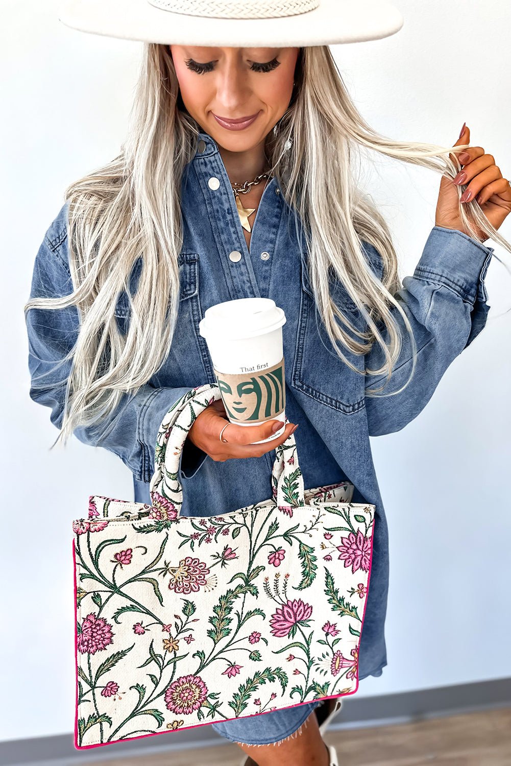 Blue Beau Chest Pocket Raw Hem Denim Loose Shirt Dress - Jaico Online Shop