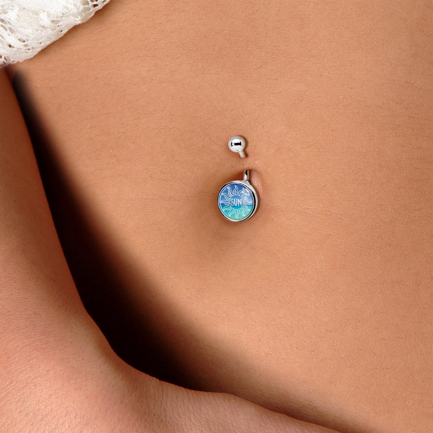 Cool Ocean Sun Belly Ring
