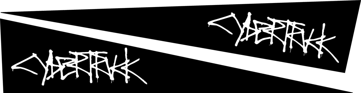 Cybertruck Logo Bedside Panel Decals For The 2023-2026 Tesla Cybertruck (x2)