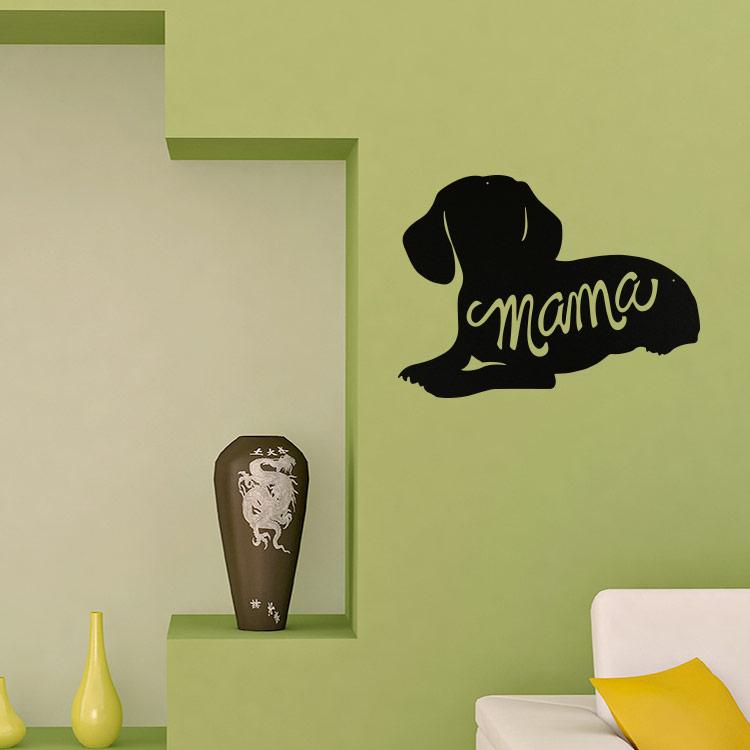 Dachshund Mama Silhouette - Metal Wall Art/Décor